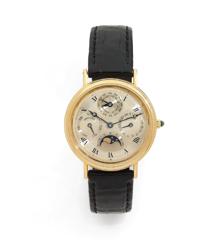 Breguet 3050 watch with moonphase and date complications.